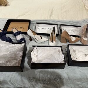 3 pair of brand new Saks ladies shoes - Size 9